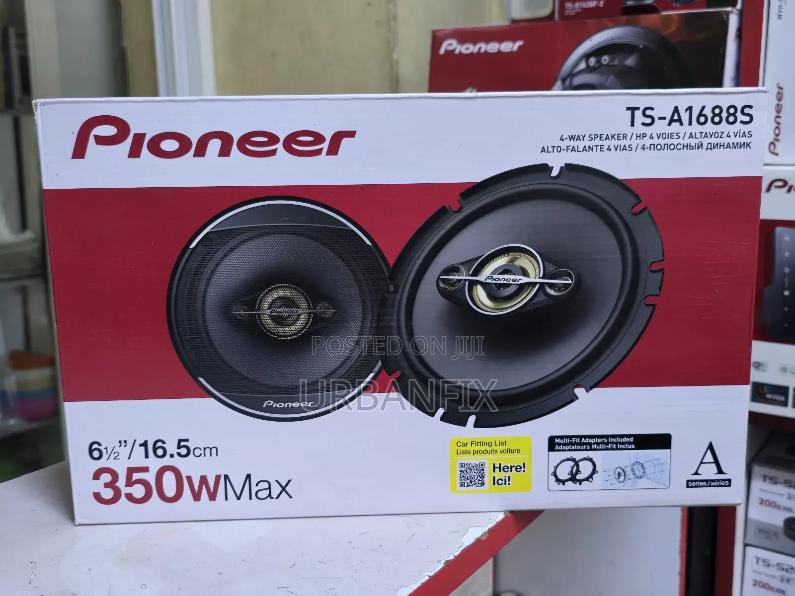 Pioneer 350watts 6.5 Inches Midrange Speakers With Spacers
