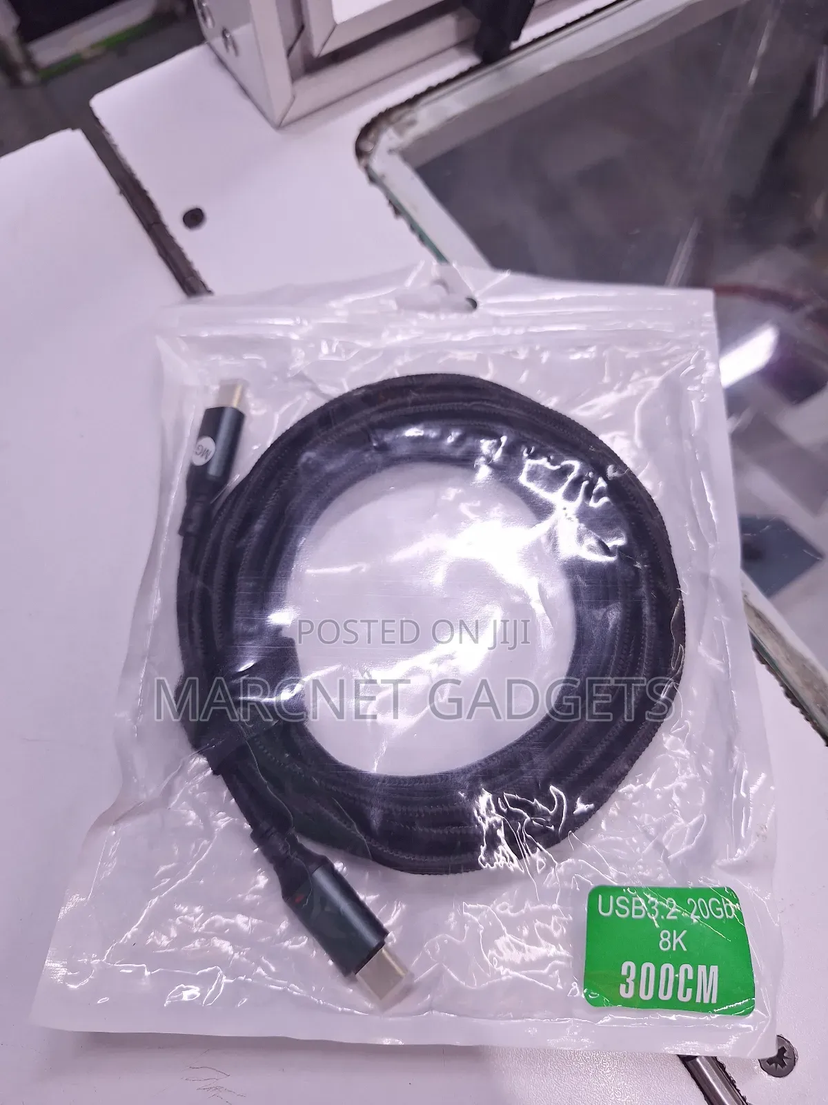  20gbps 100w Usb Type C Cable for Data Displayand Charging