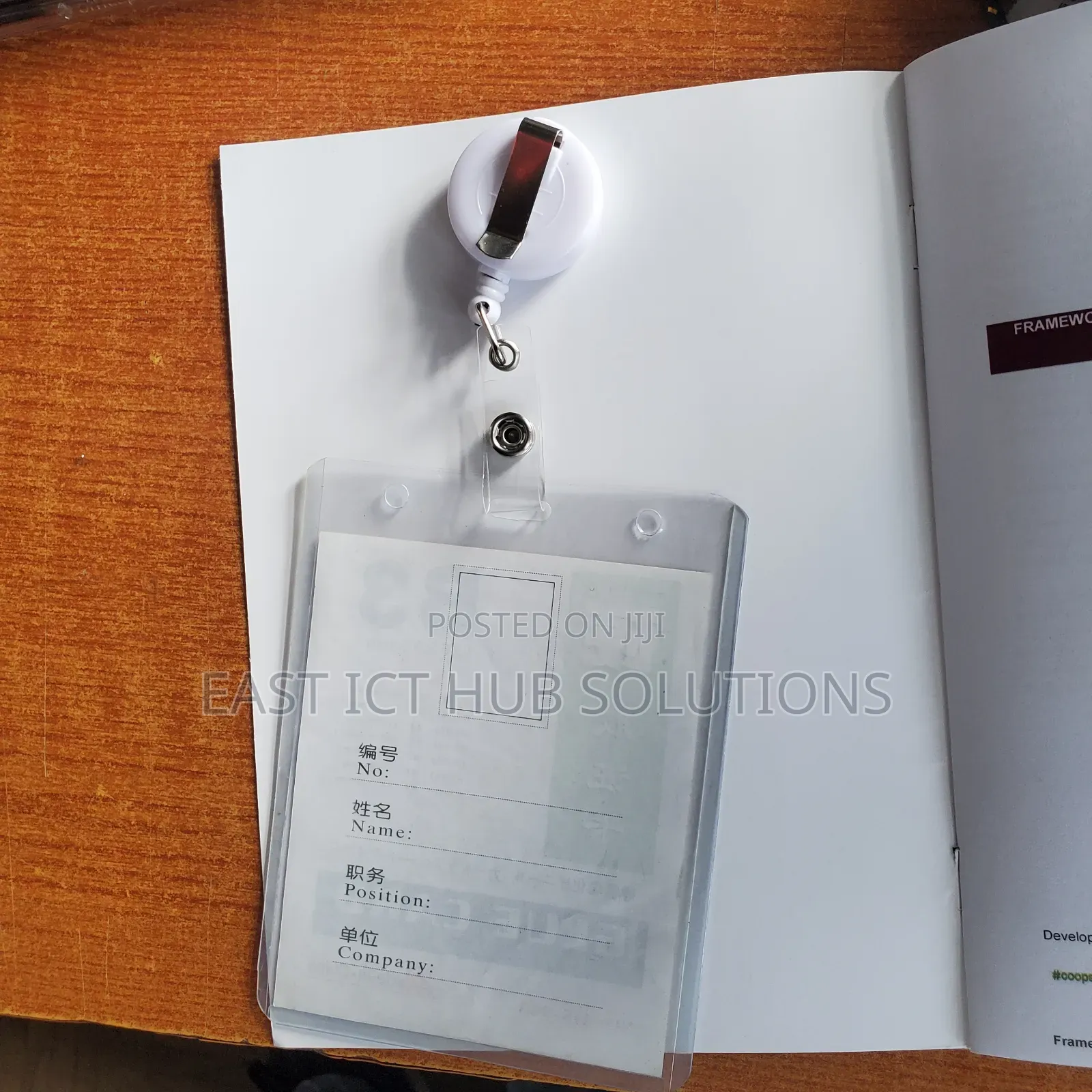 Retractable Badge Holders With Carabiner Clip And Clear Id Card Holder