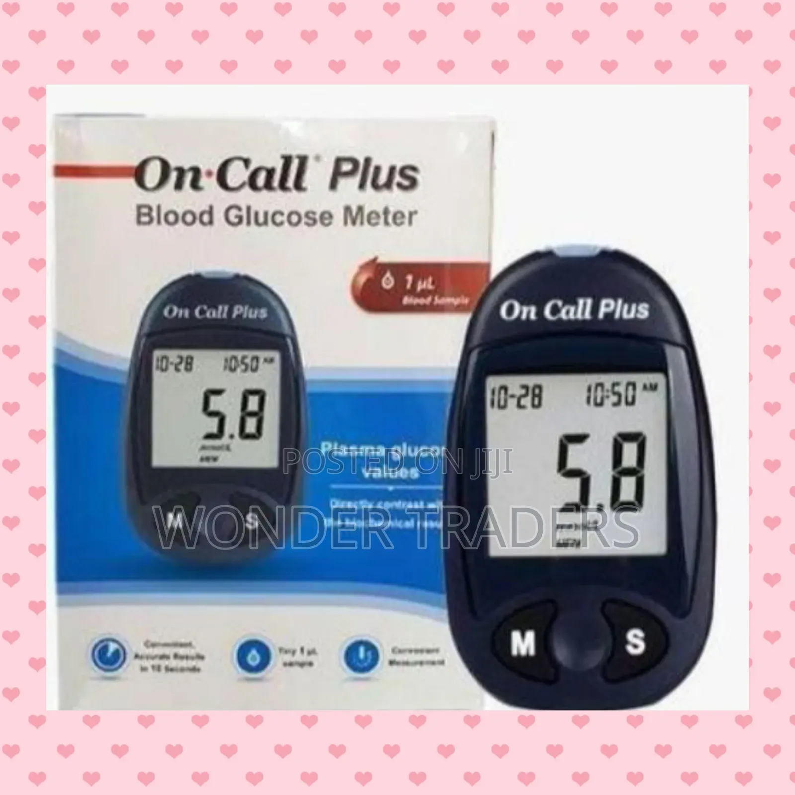* on Call Blood Sugar Meter , Glucometer* .