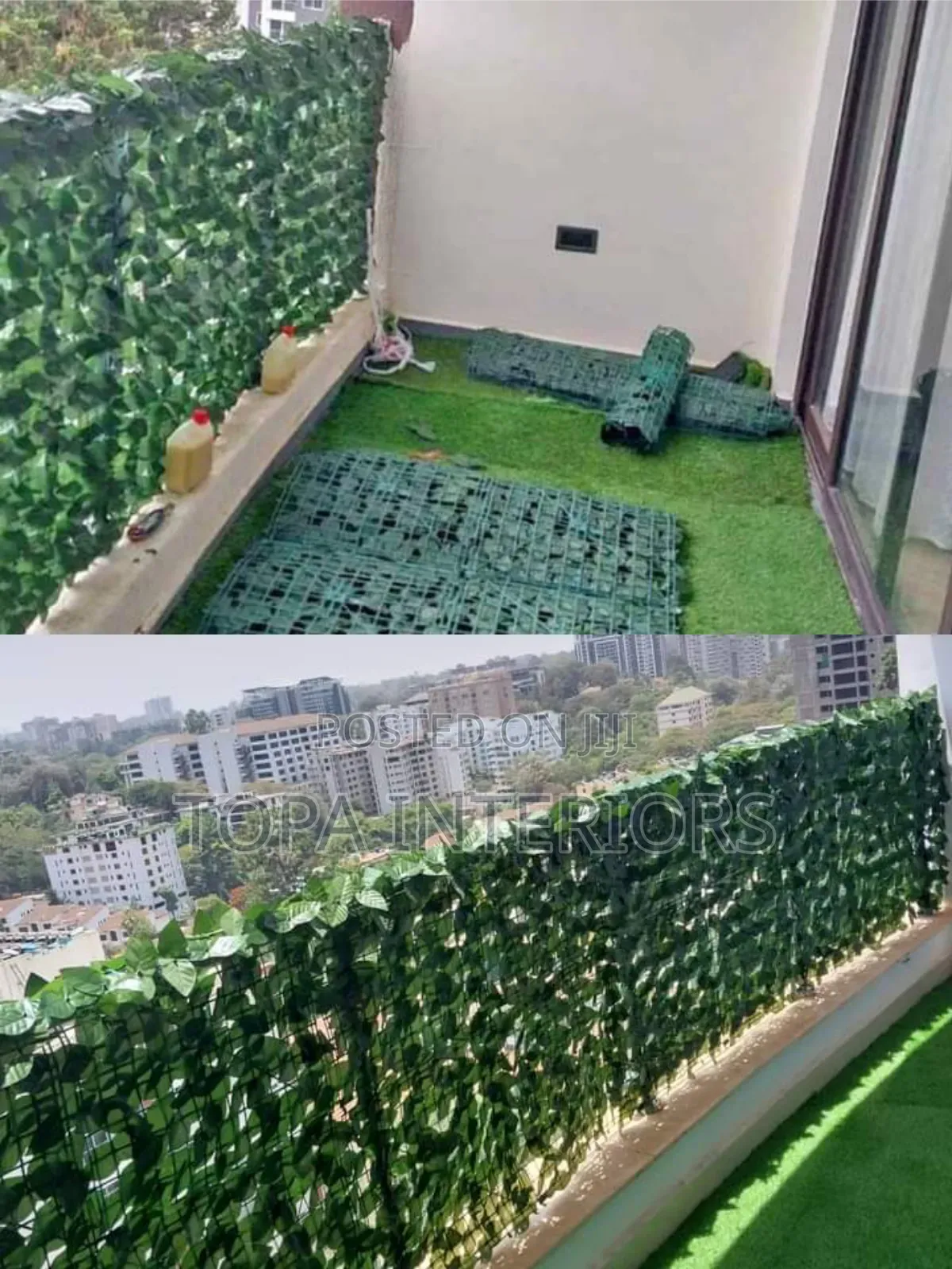Artificial Plants for Luxury Balcony Privacy Roll Fence