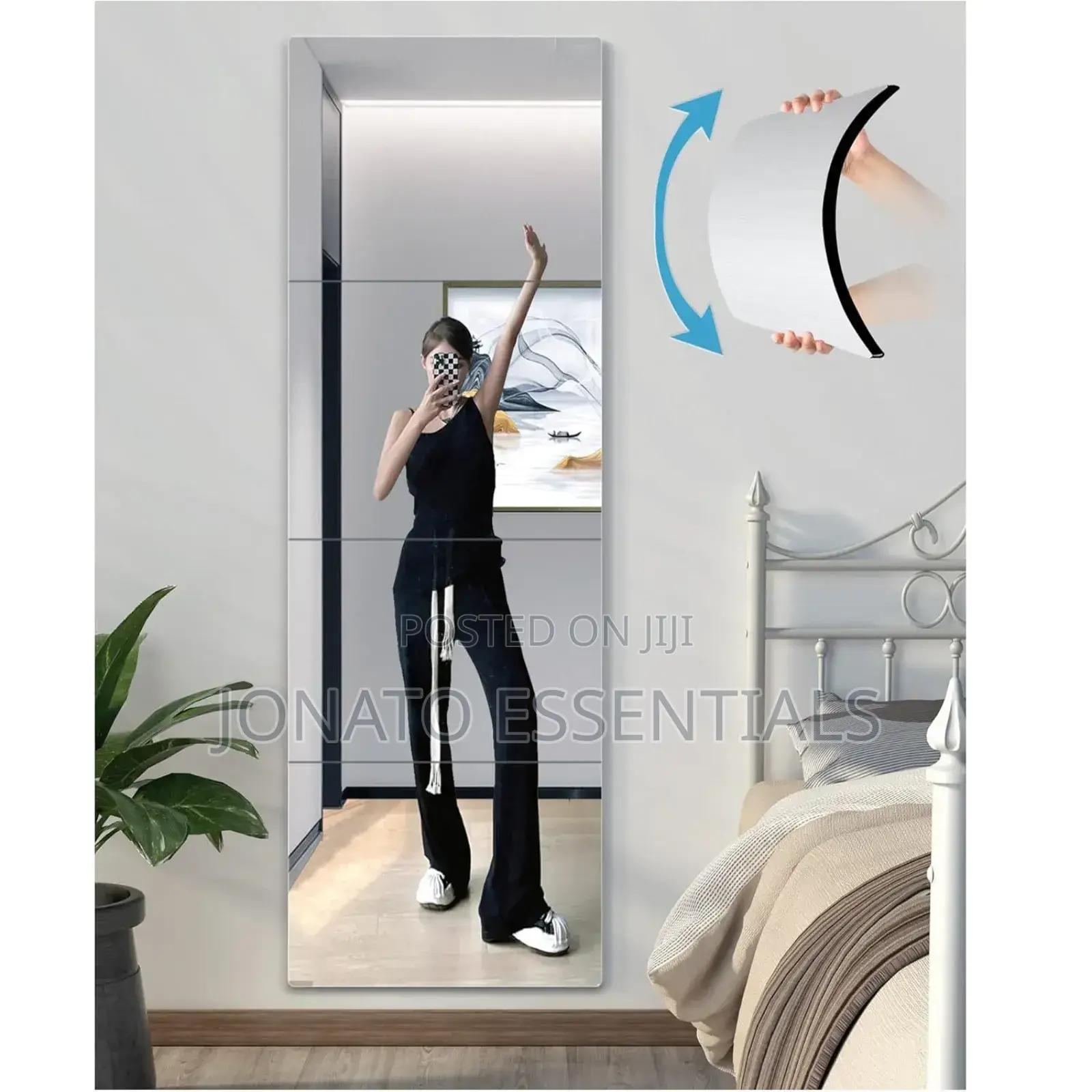 Adhesive Acrylic Wall Mirror Sticker