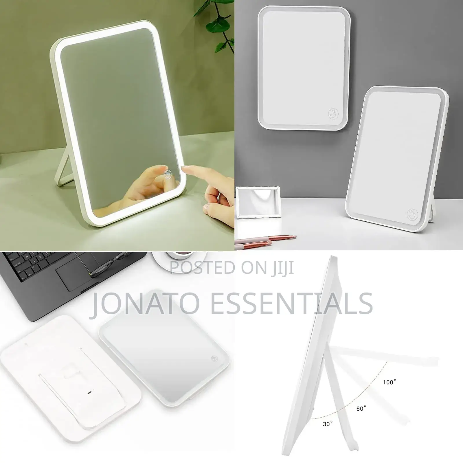 Rechargeable Led Makeup Mirror, Dimmable Light, Portable
