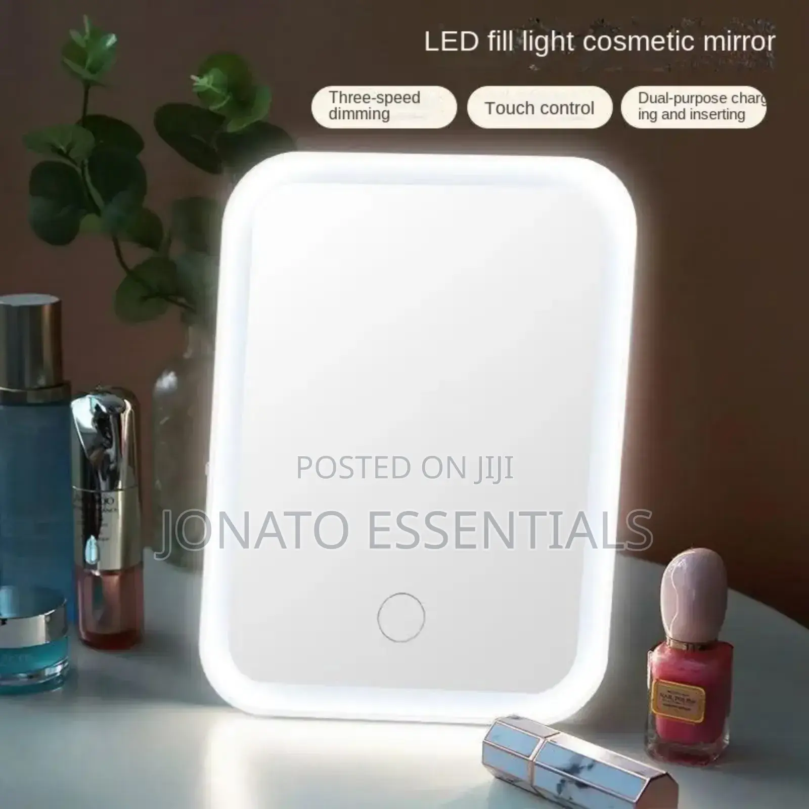 Rechargeable Led Makeup Mirror, Dimmable Light, Portable