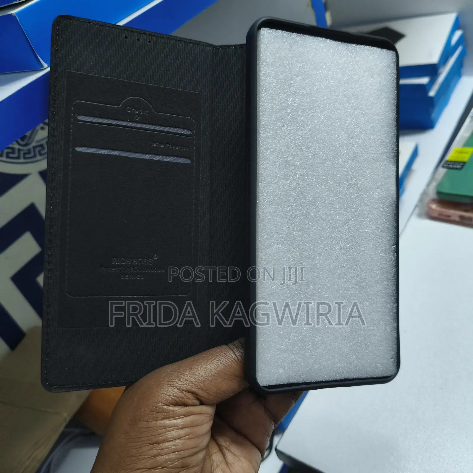 Realme C50 Richboss Leather Flip Cover