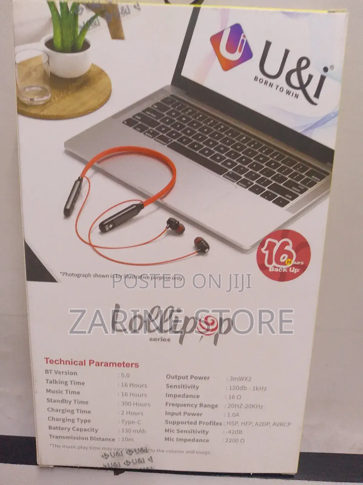 Wireless Neckband U I With Clear Voice and Heavy Bass