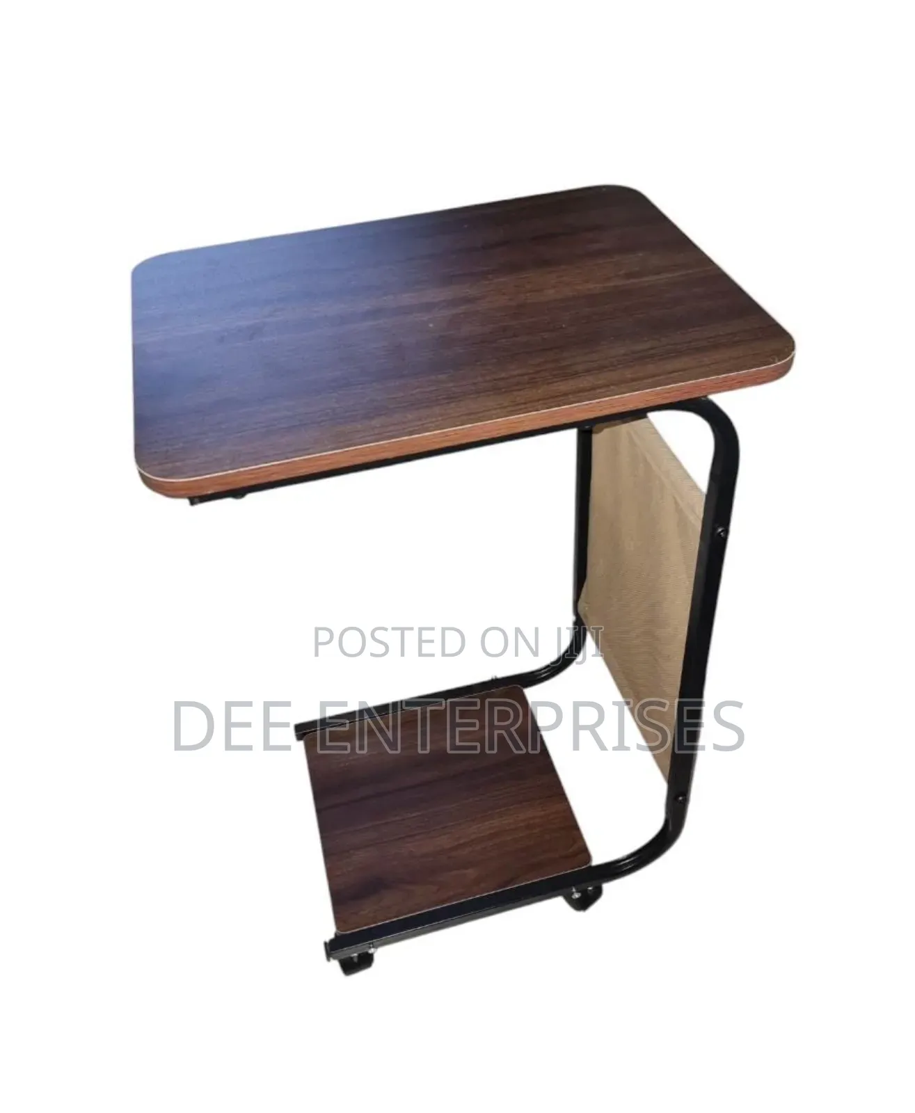 2 Layer Trolley With Matching Insert Pocket Side Stool/Table