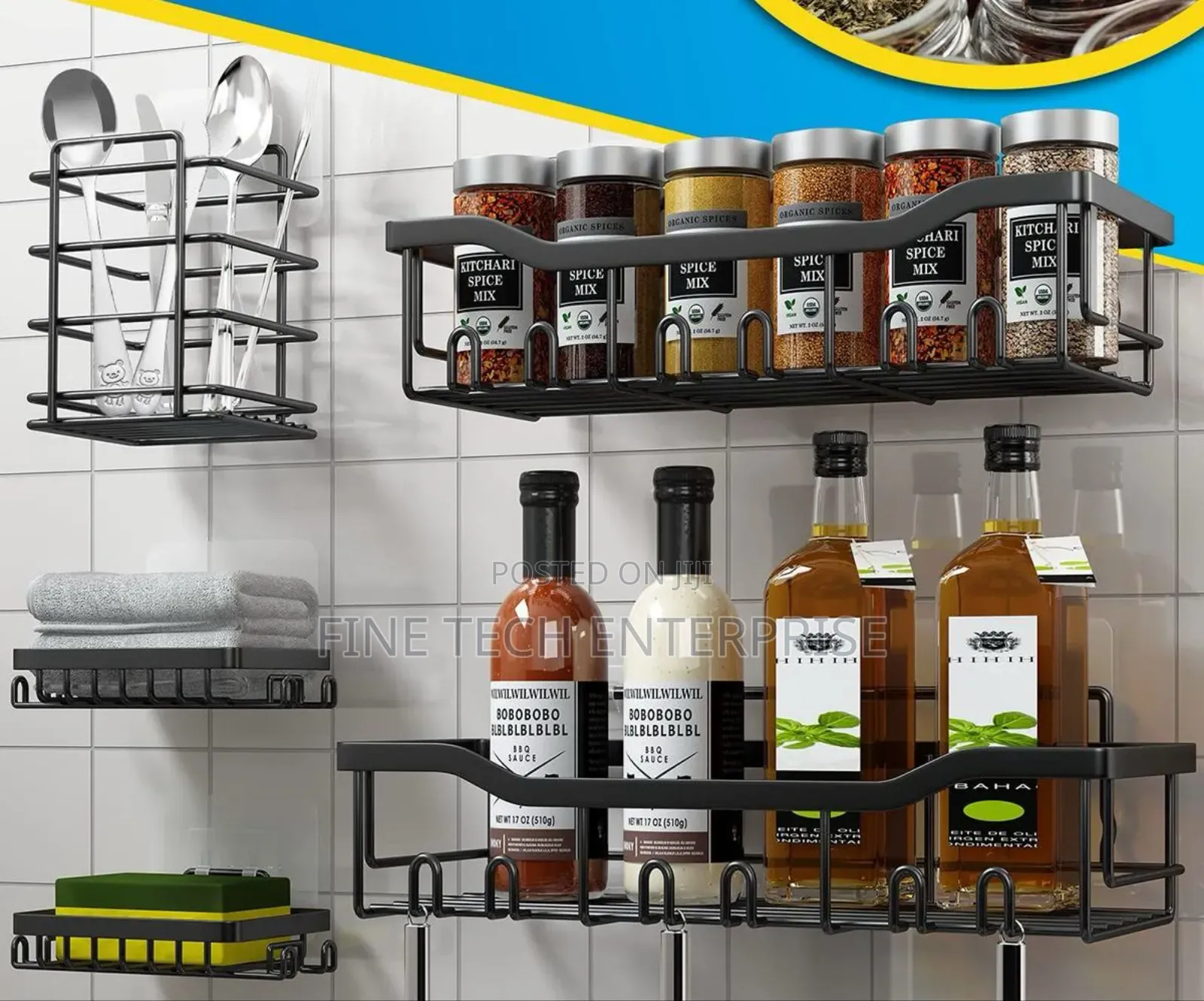5 in 1 Bathroom Wall Organizer