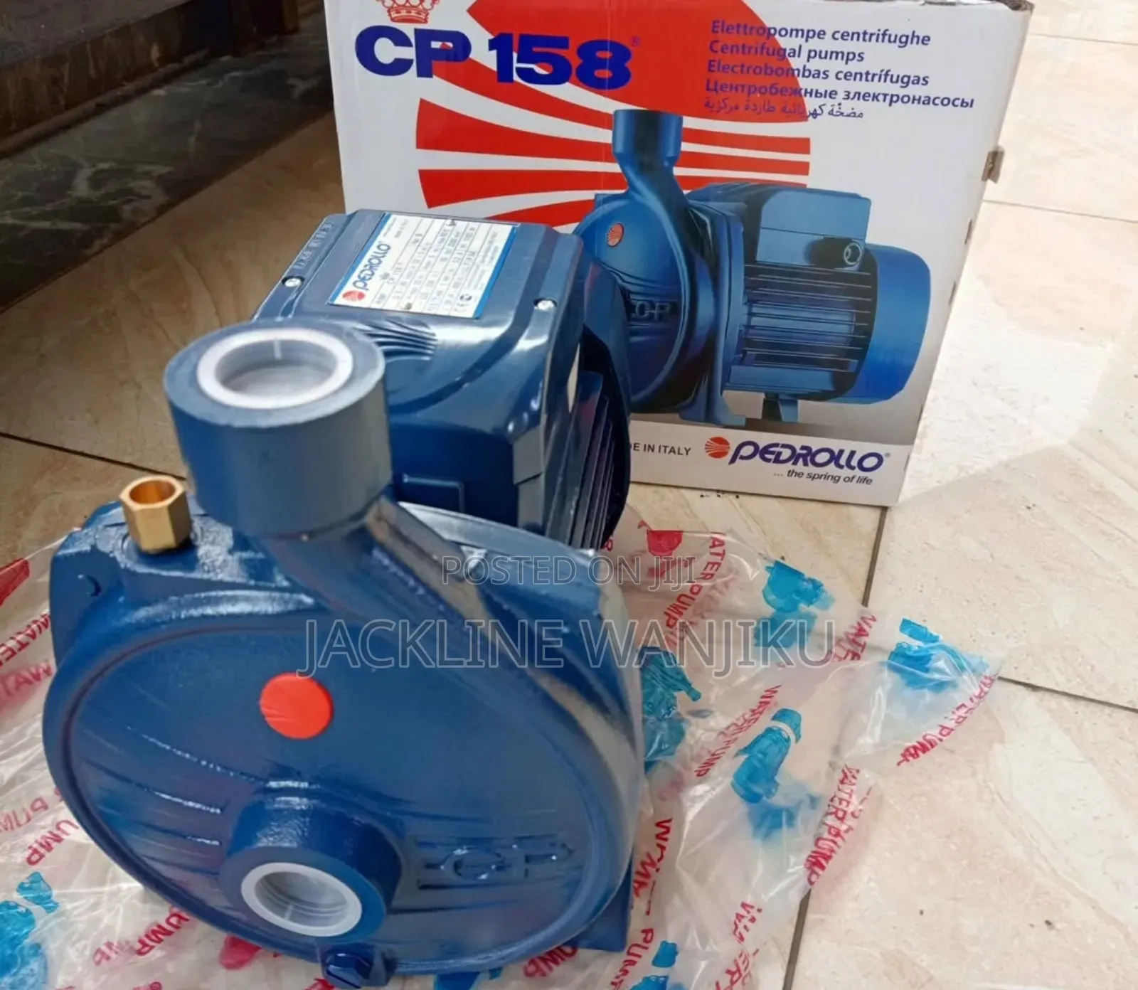 Electric Water Pump (1hp)./ Pedrollo Water Pump 1hp CPM 158