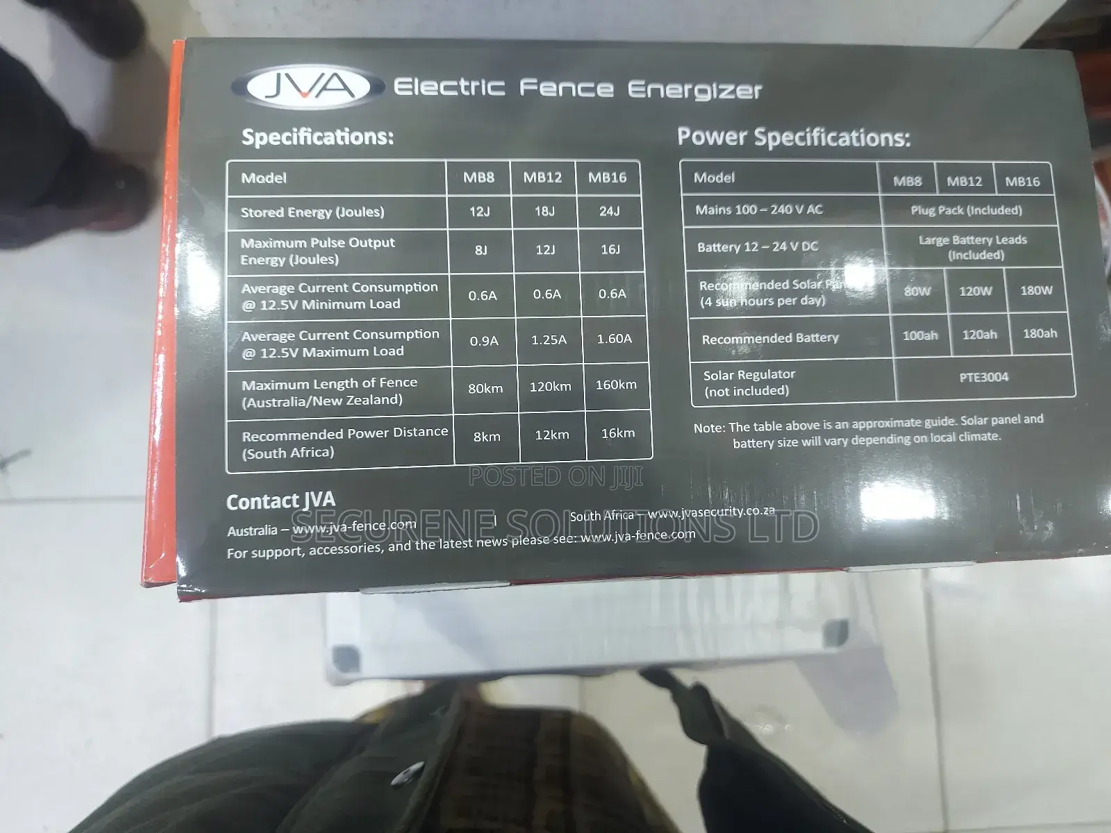 Jva Mb16 Electric Fence Ip Energizer.
