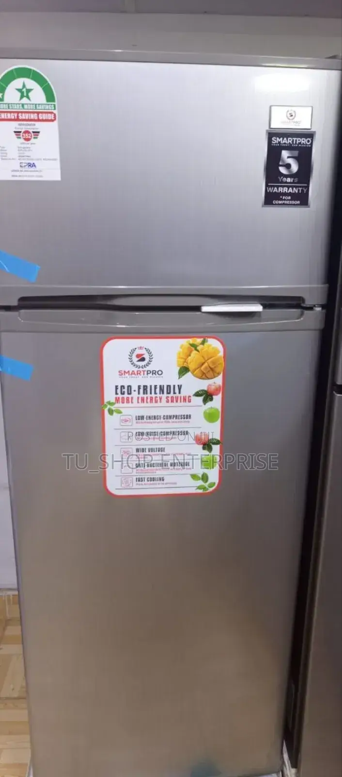 Smartpro Double Door Fridge Sfr250dti