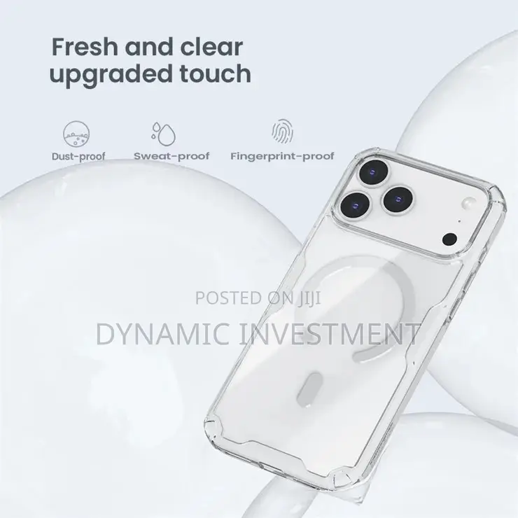 Apple iPhone 17 Pro Tpu Nilkin Clear Magsafe Shockproof Case