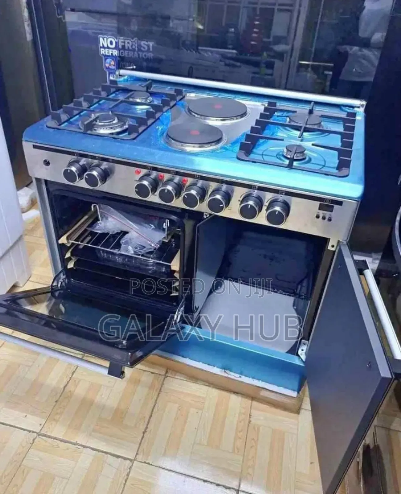 60*90 Haier 4+2 Standing Cooker With Gas Compartment