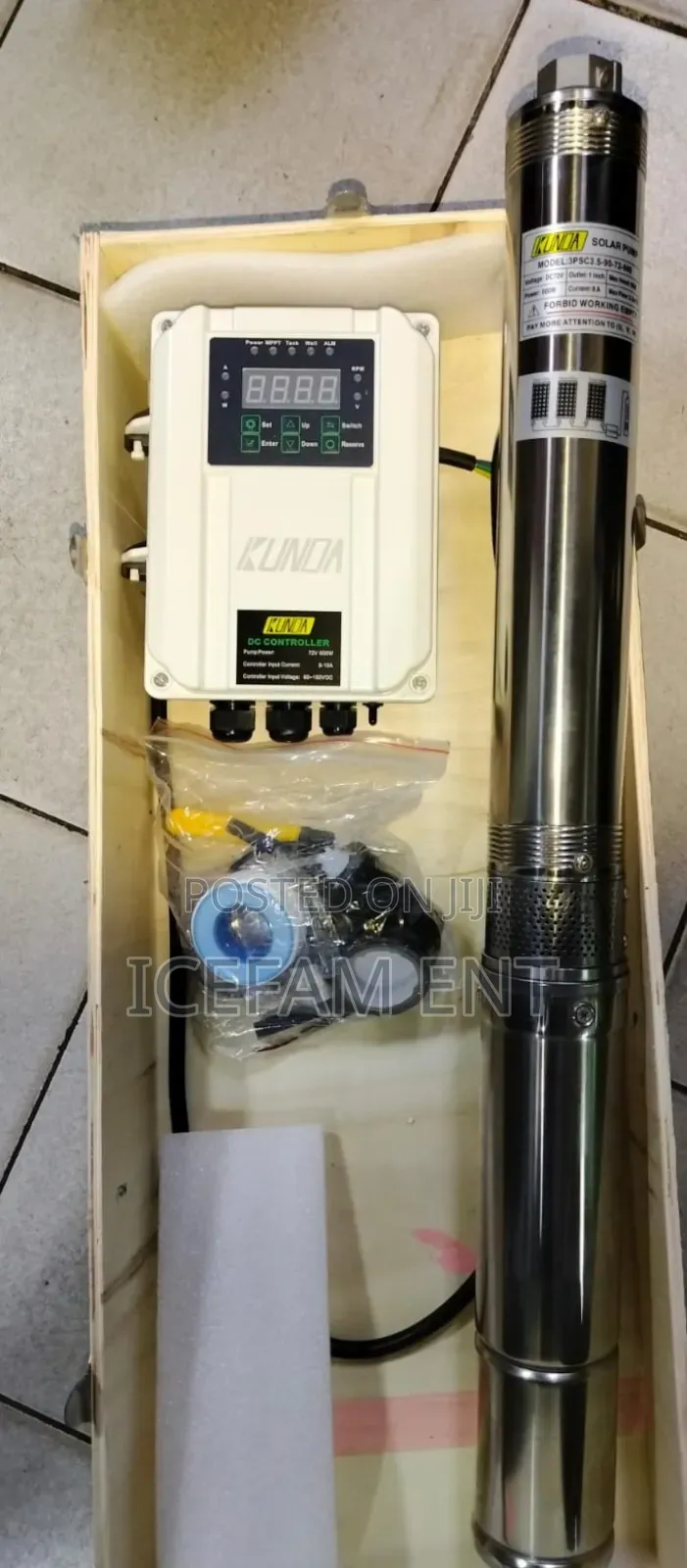 Kunda 90mtrs Head Solar Pump/600w Solar Pump