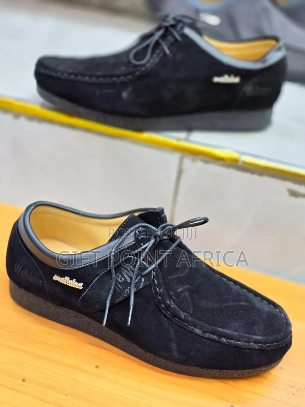 Black Clarks Wallabees