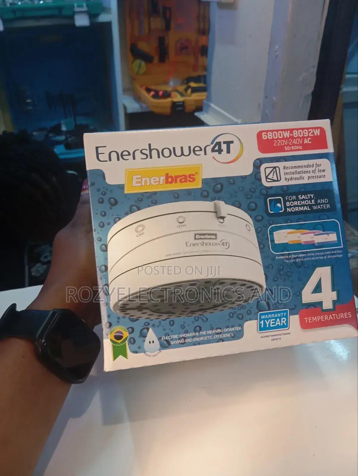 Durable Salt and Fresh Water Ener Shower