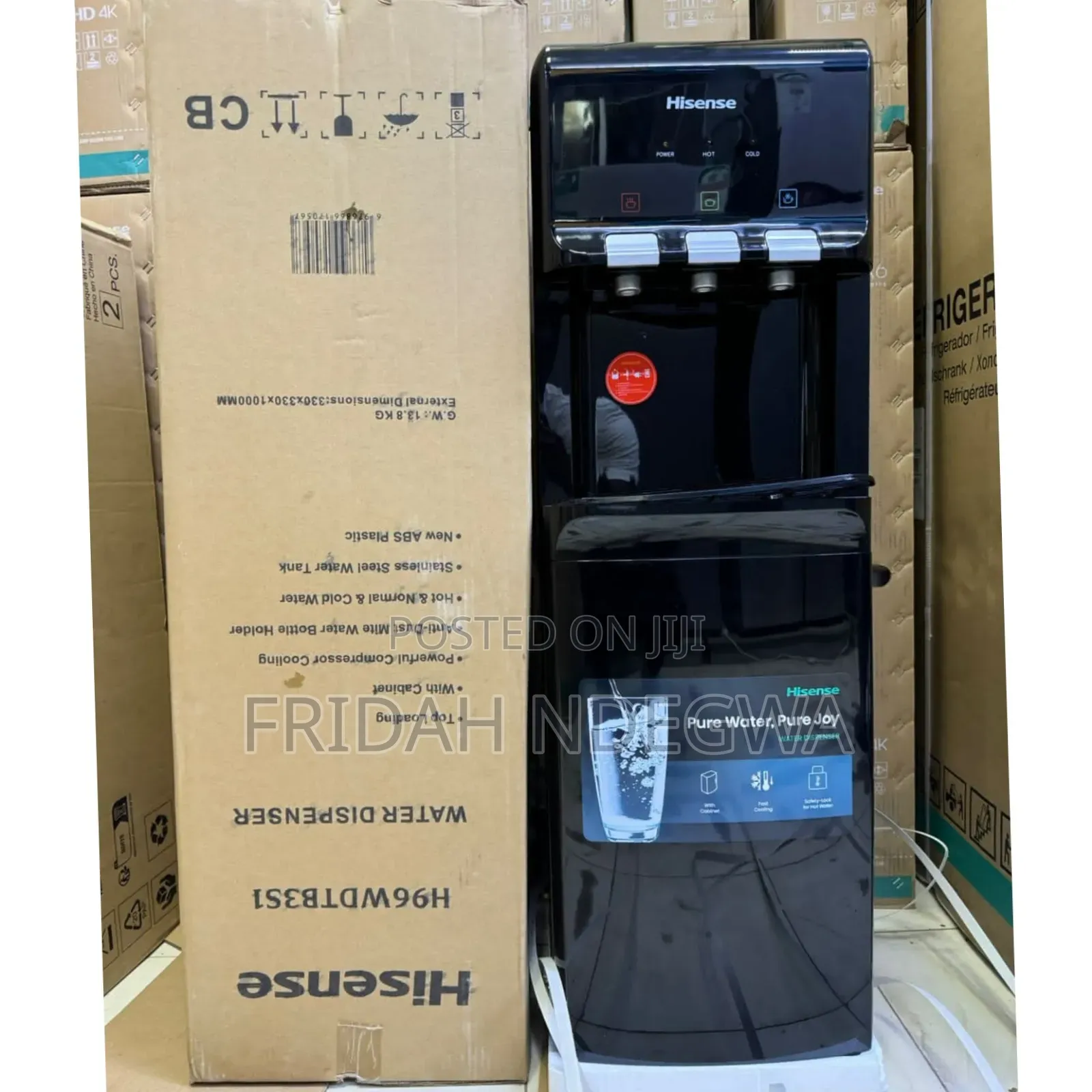 Hisense Water Dispenser [Hot,Cold Normal) With a Compressor