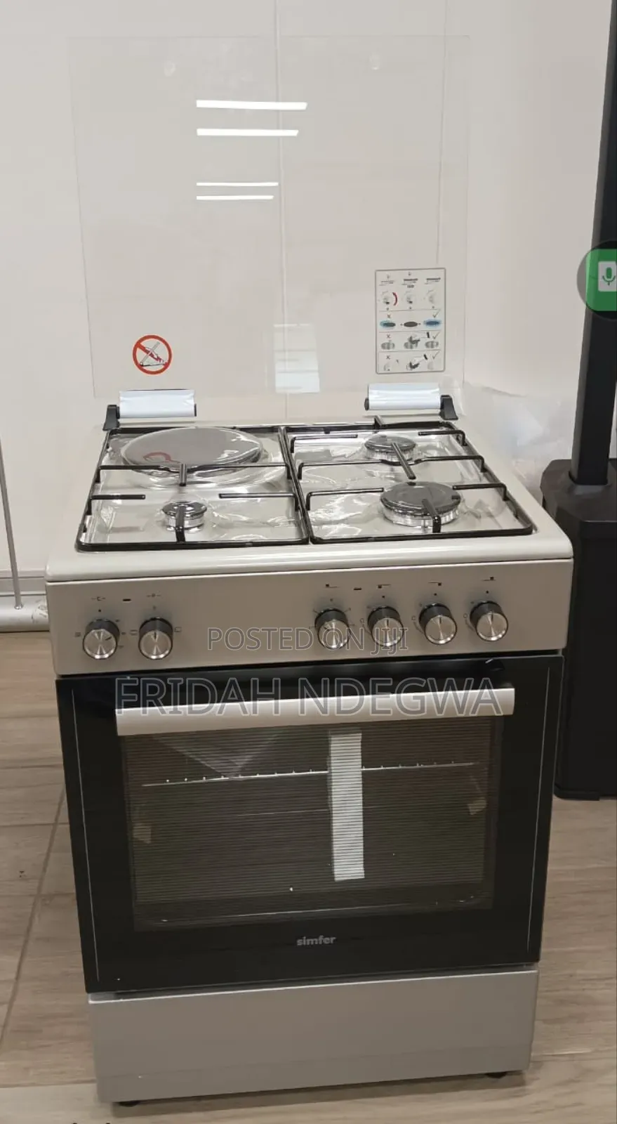 Simfer Cooker 60cmx60cm 3gas+1electric,