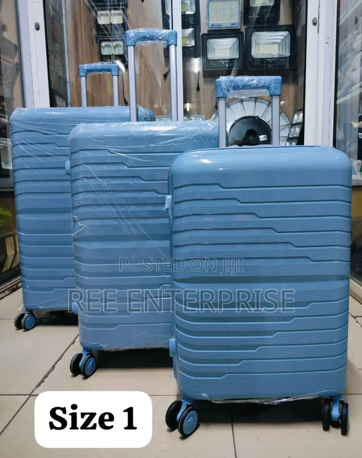 Size 2 Unbreakable Rubber Suitcase Pp 4-in-1 Suitcase Set