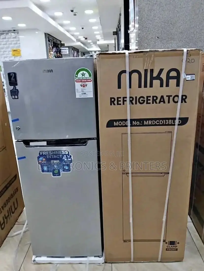 Mika 138 Liters Fridge Double Door Top Mount Freezer