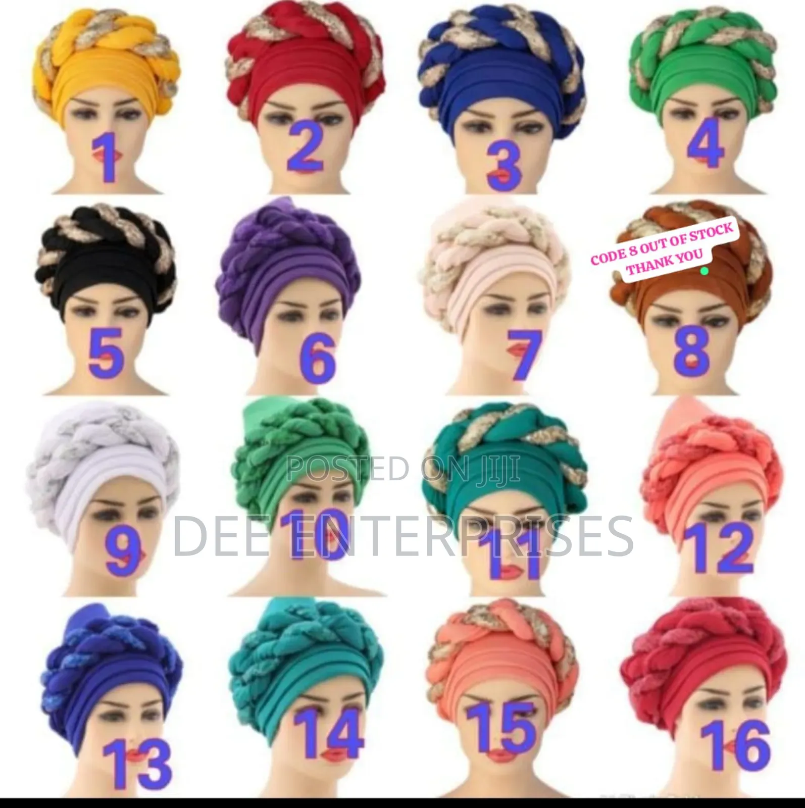 Sequin African Headwrap