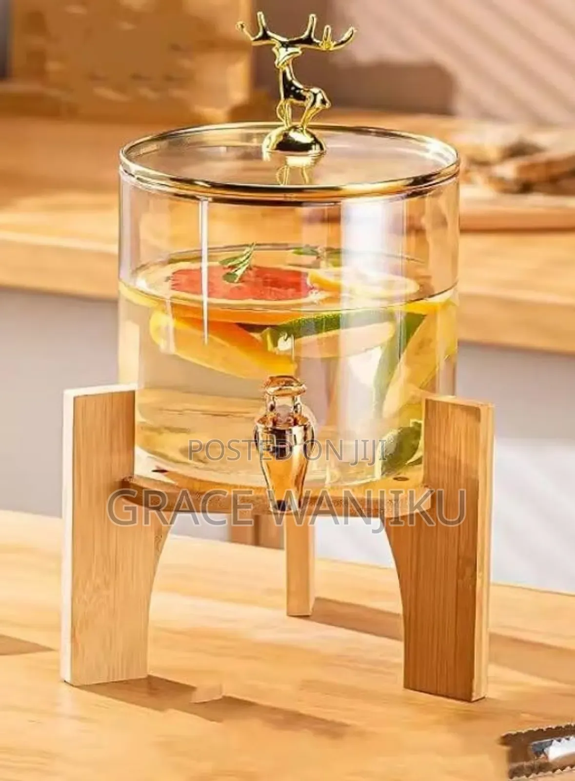 Bamboo Base and Glass Lid