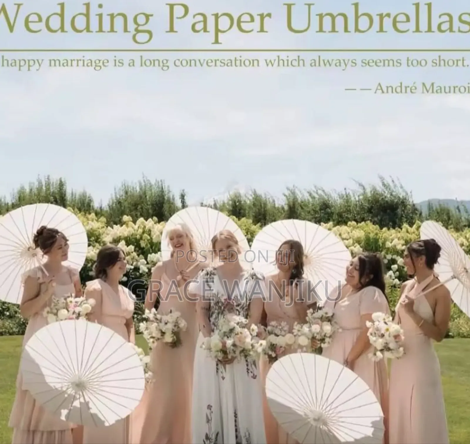 60cm Paper Parasol Umbrella
