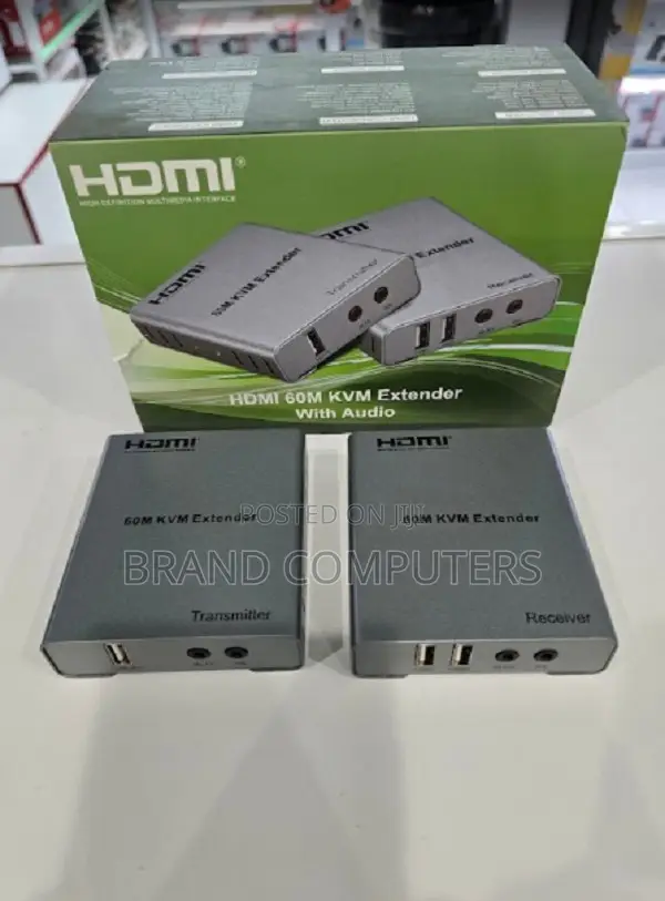Hdmi + Mouse 60m KVM Extender With Audio