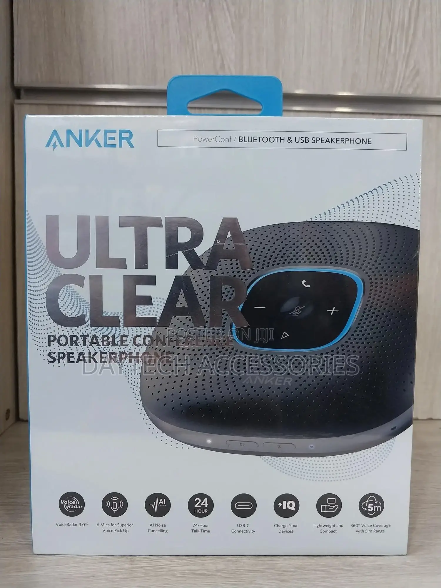 Anker Powerconf Speakerphone Zoom Conference Speaker With 6 Mics