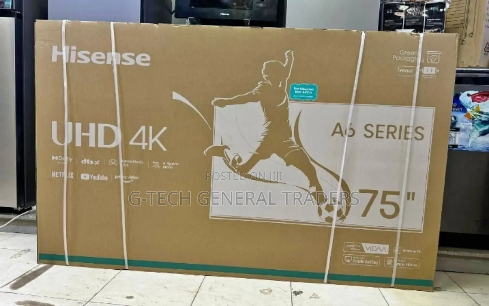 Hisense 75inch Uhd 4k Frameless Led Smart Tv