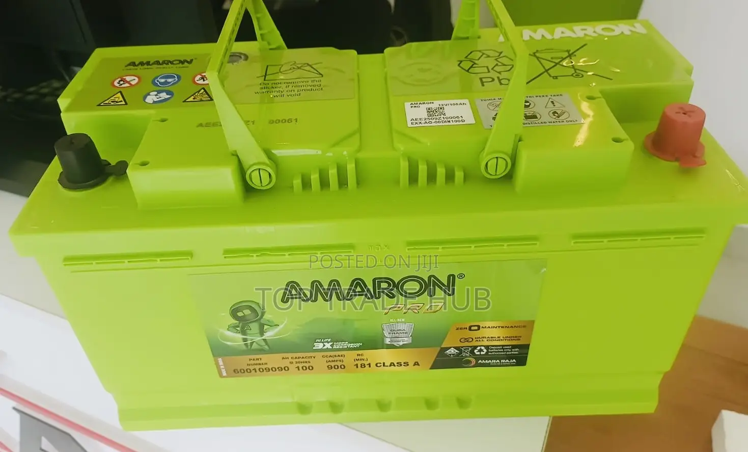 High Performance Amaron Pro Din 100 Car Battery 100ah 900cca