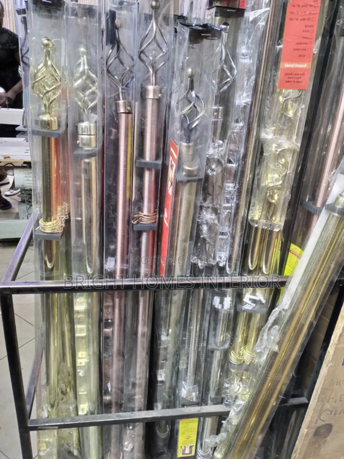 Adjustable 2m Window Curtain Rod Available
