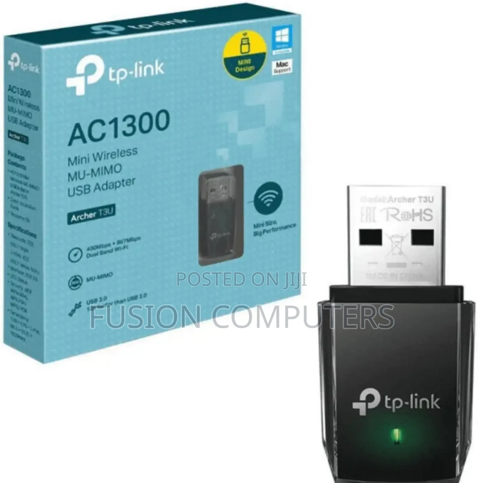 Tp-Link Tl-Archer T3u Ac1300 Mini Wireless Mu-Mimo Usb Adapter