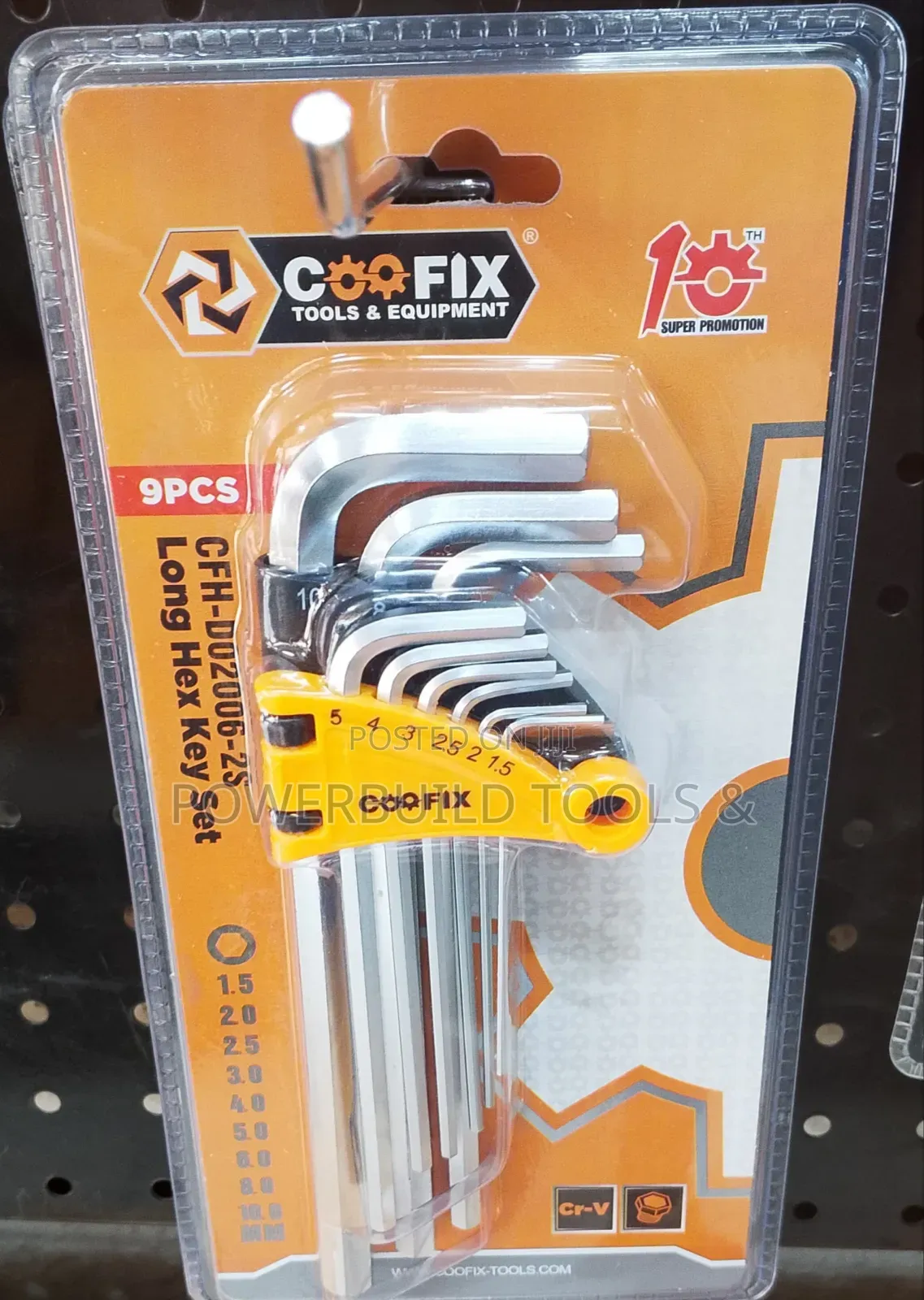 9pc Hex Key/Allen Key
