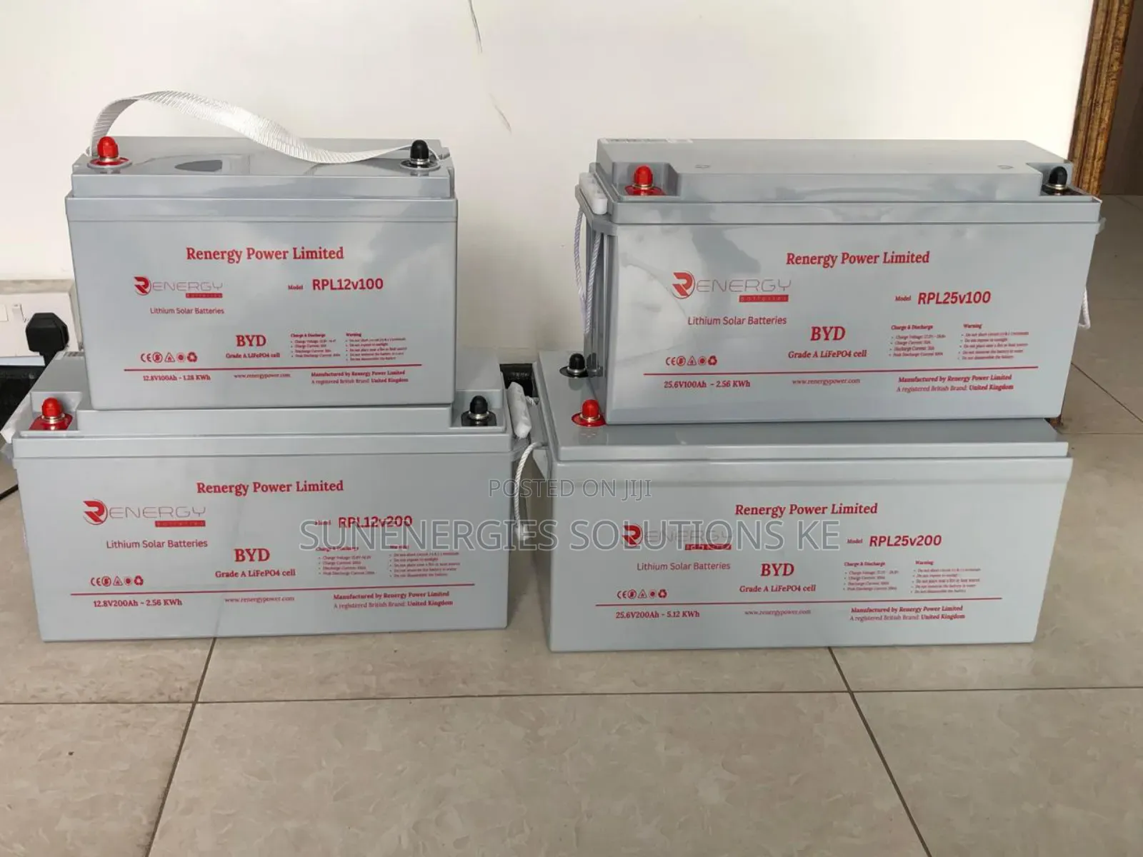 2.56kwh 12v 200ah Renergy Lithium Battery