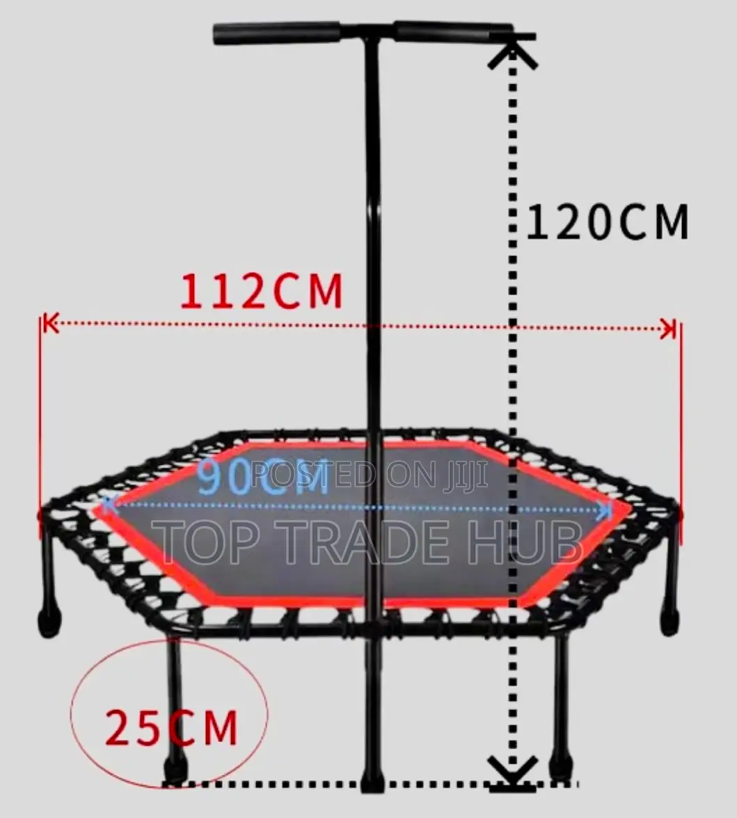 Hexagon Trampoline With A Handle