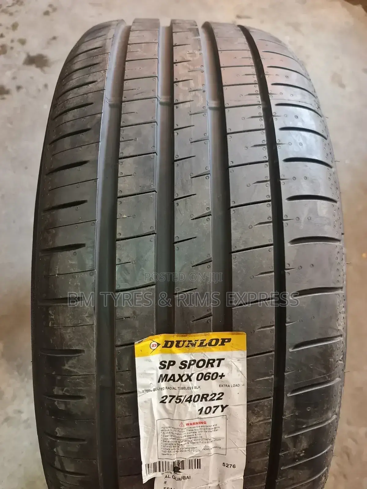 275 /40 R22 Dunlop Tyres (Japan) Sp Sport.