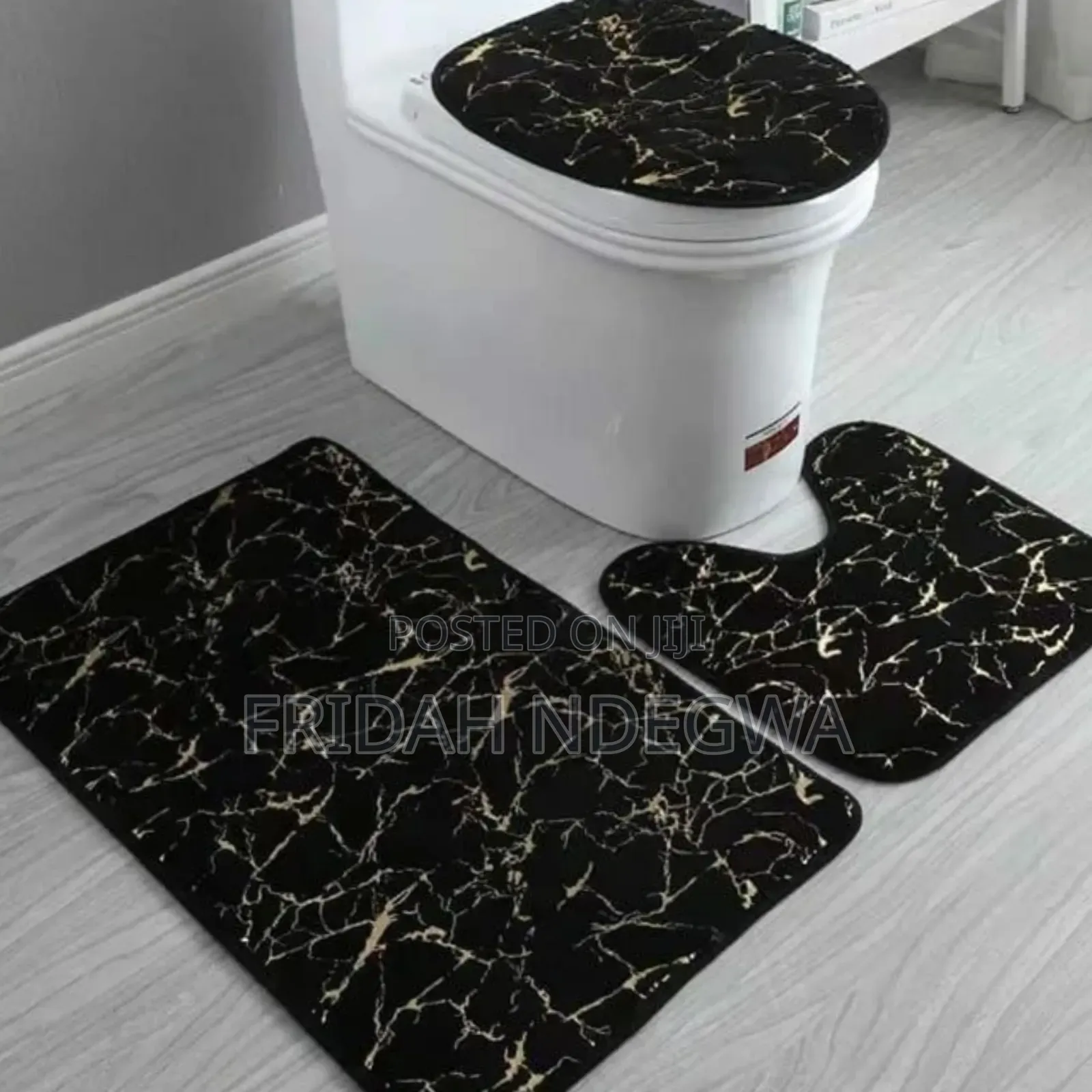 Marble Pattern 3pcs Bathroom Mats