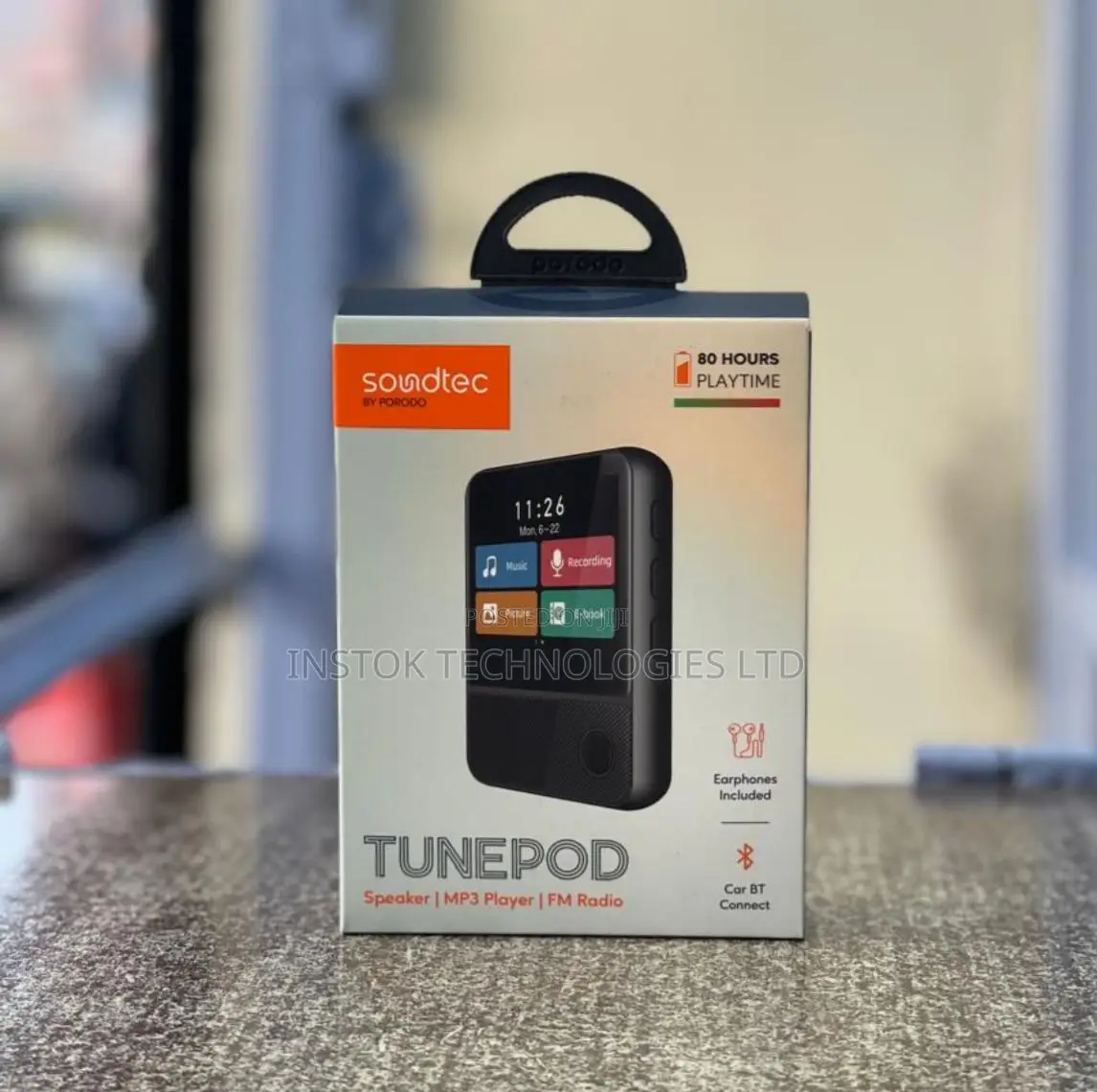 Porodo Soundtec Tunepod Speaker Mp3 Player Fm Radio