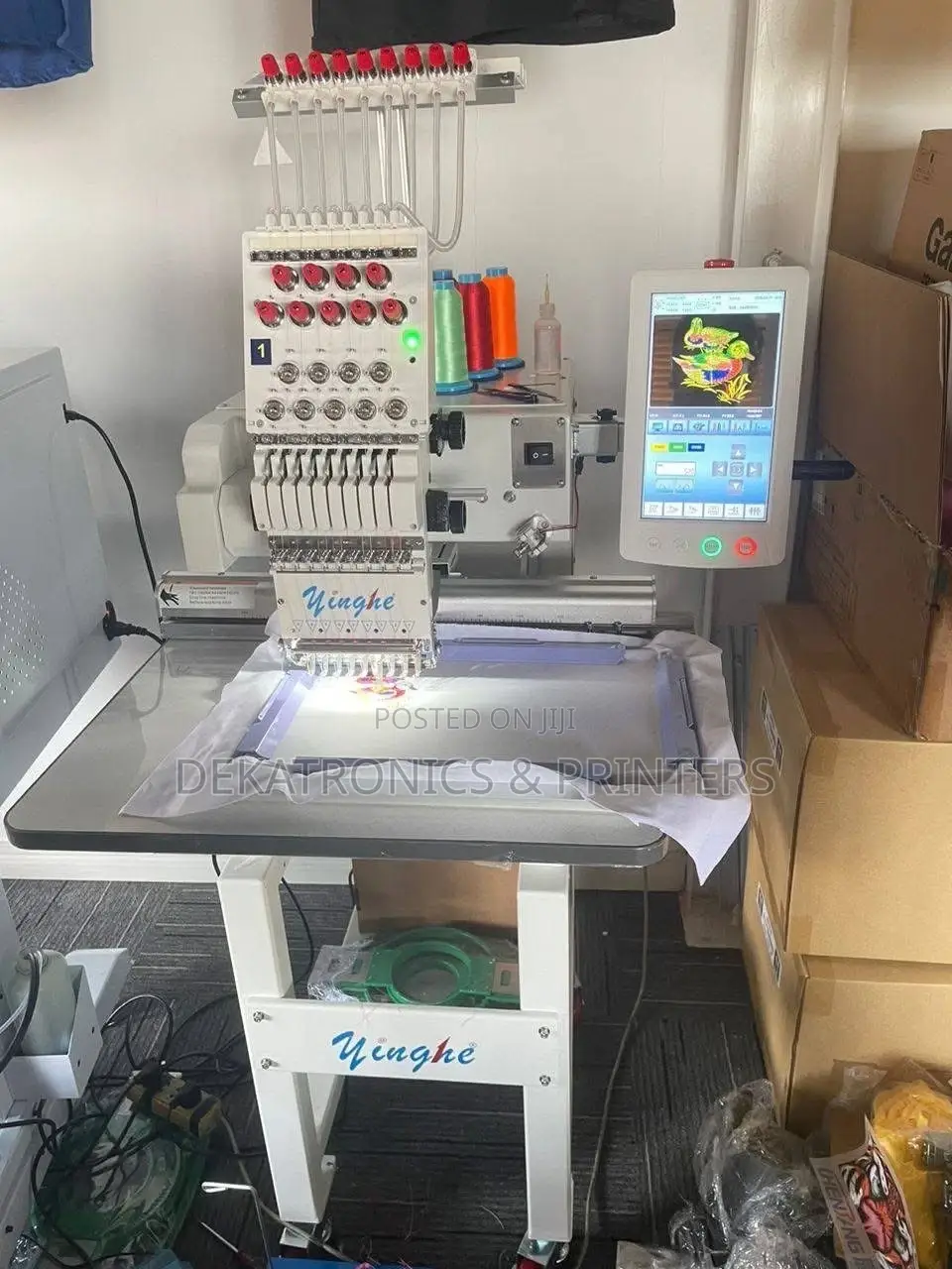 High Speed 1 Head 9 Needles Embroidery Machine