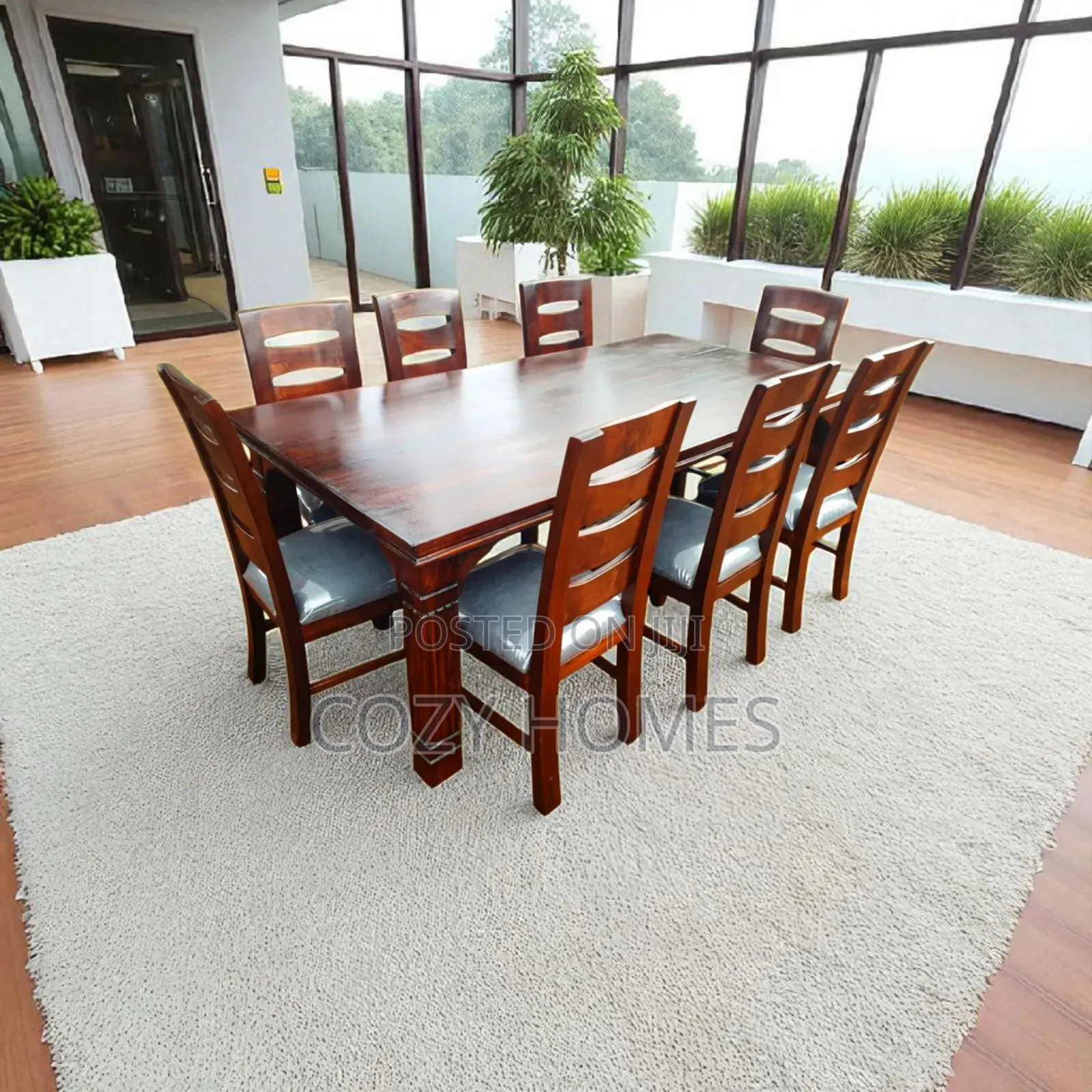 Dining Table an Artisanal 8 Seater All Wooden Dining Table