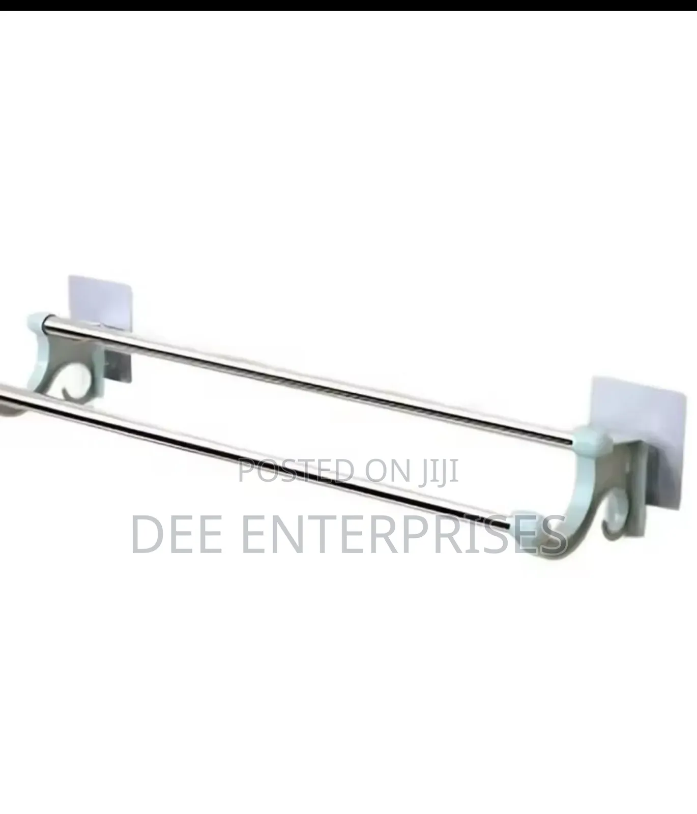 54cm Self Adhesive Double Pole Towel Holder
