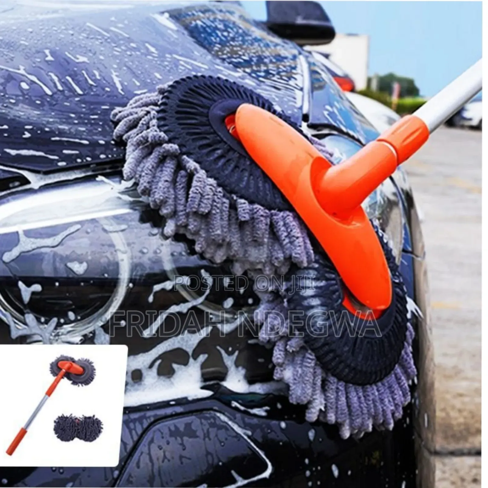 *Double-Headed Car Cleaning Brush Mop,