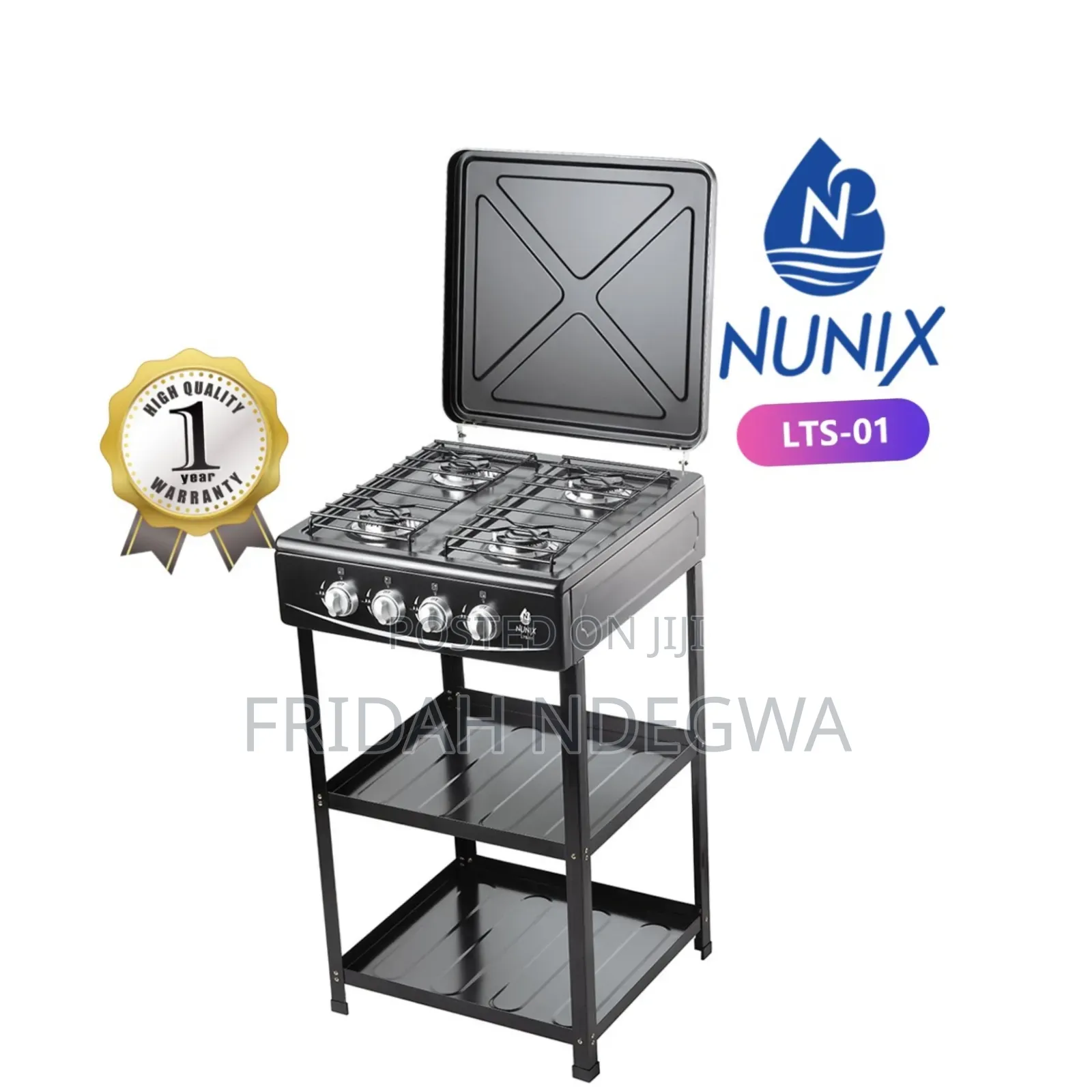 Nunix Full Gas Standing Cooker With Shelf