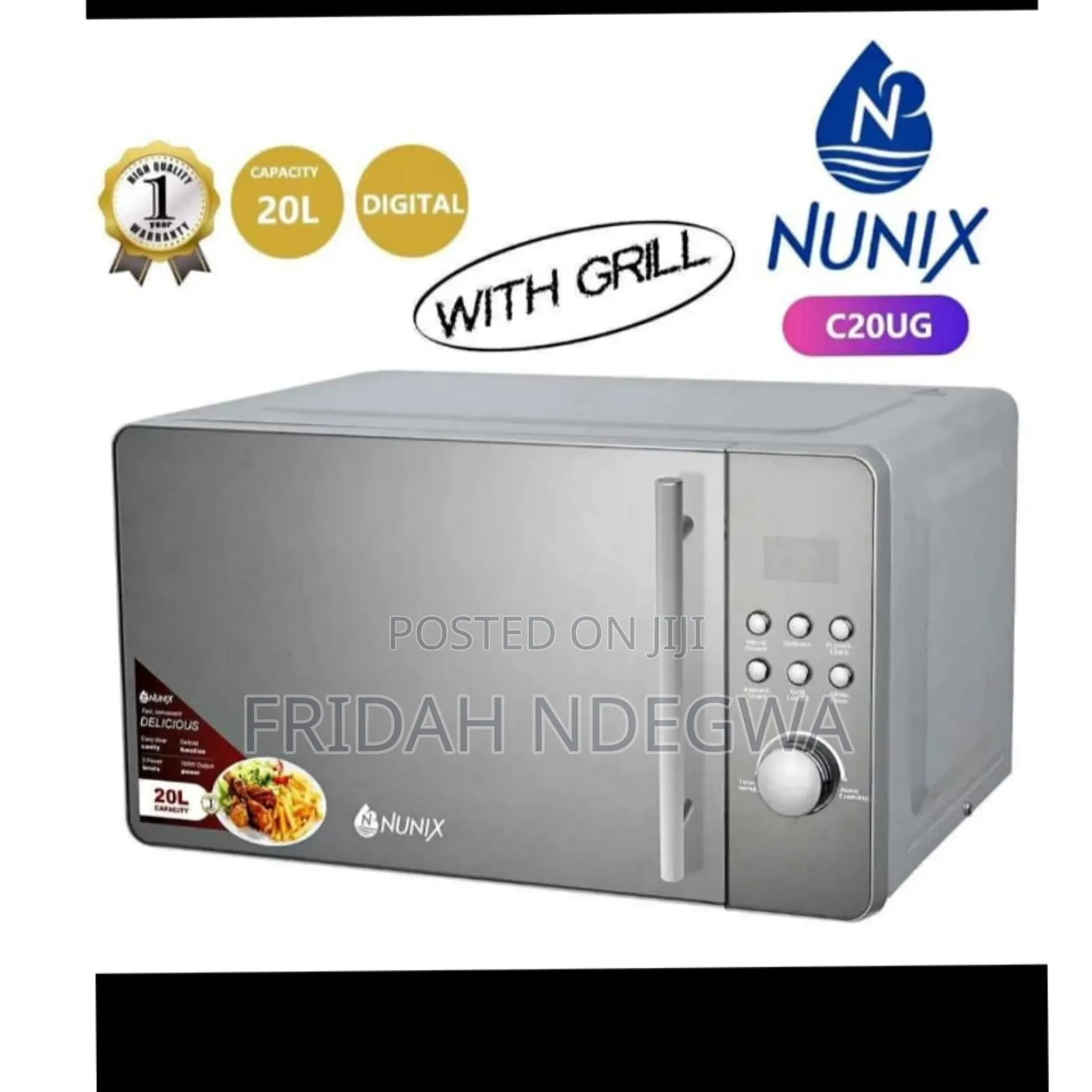 New Model 20 Litres Nunix  Digital Microwave With Grill