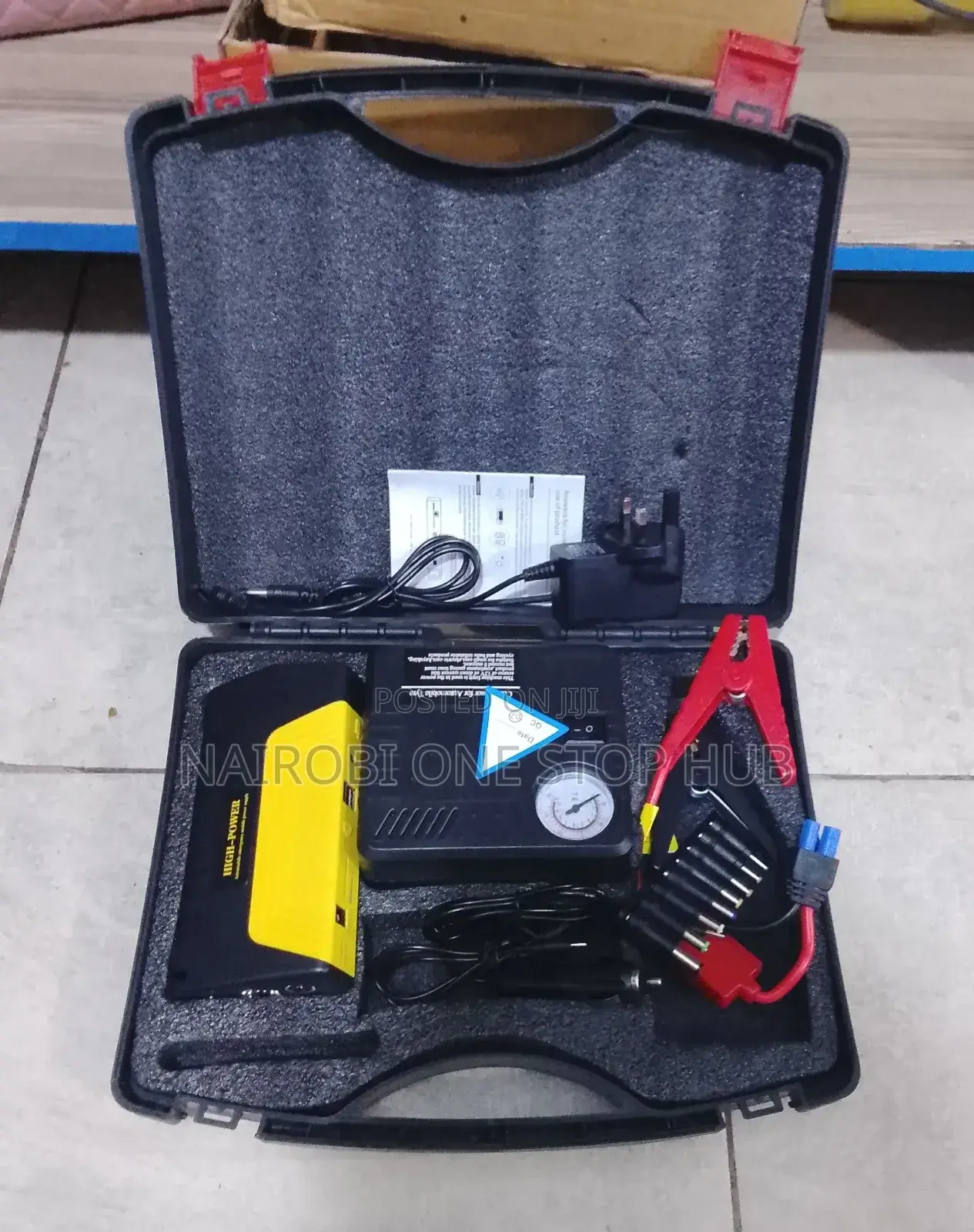 Car Jump Starter Kit With High Voltage Power Bank
