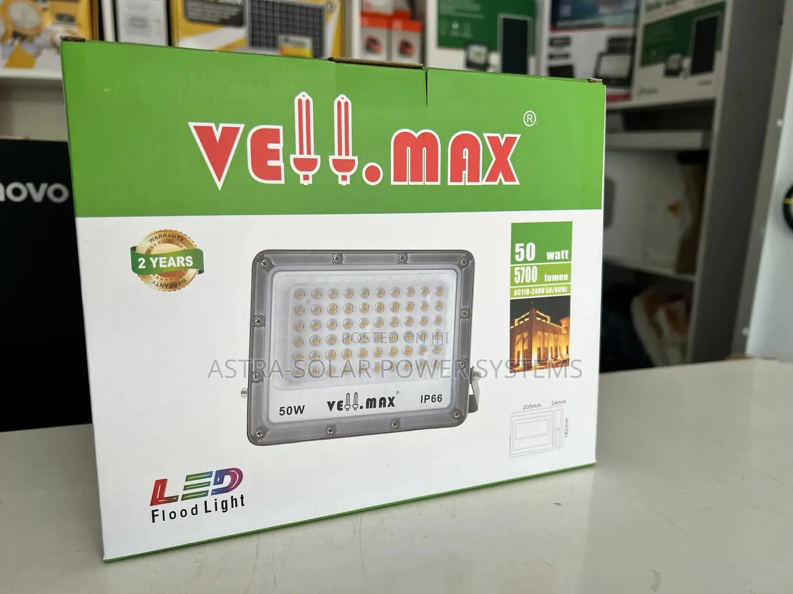 Vellmax 50w Led Flood Light – Super Bright, Waterproof