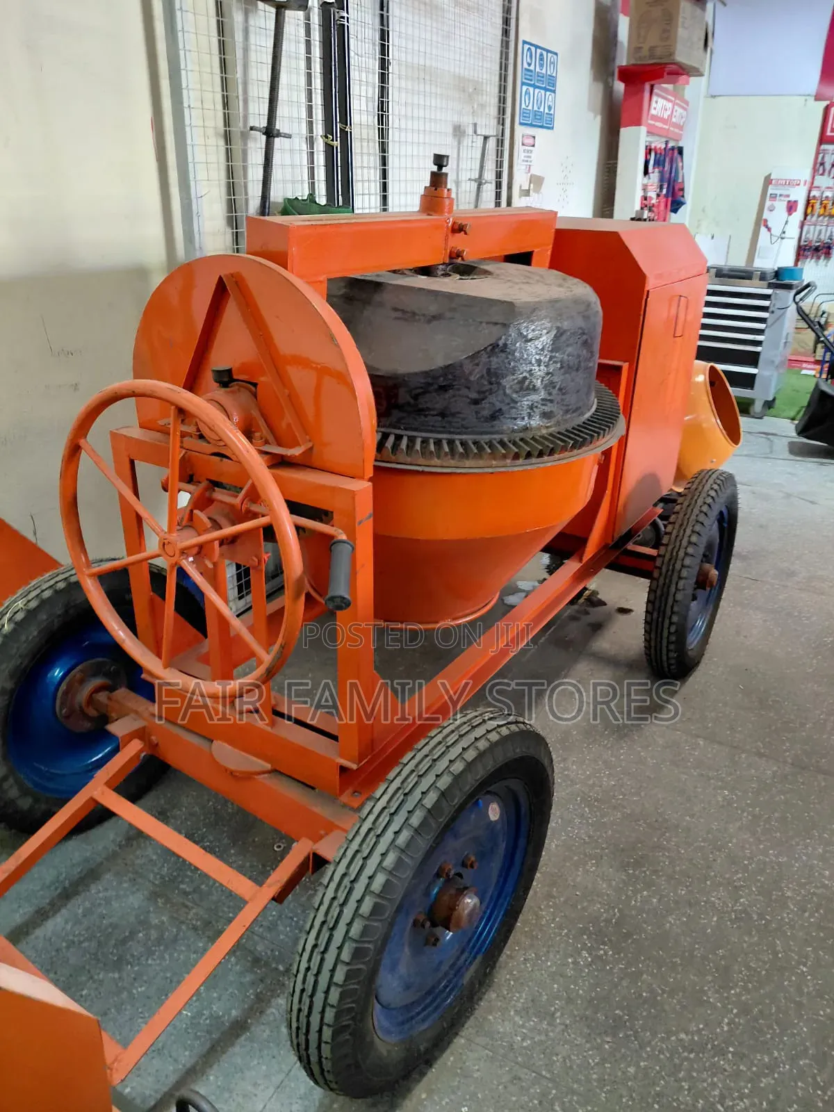 Indian Concrete Mixer – Chain Driven, 500l Tank, 10hp Engine