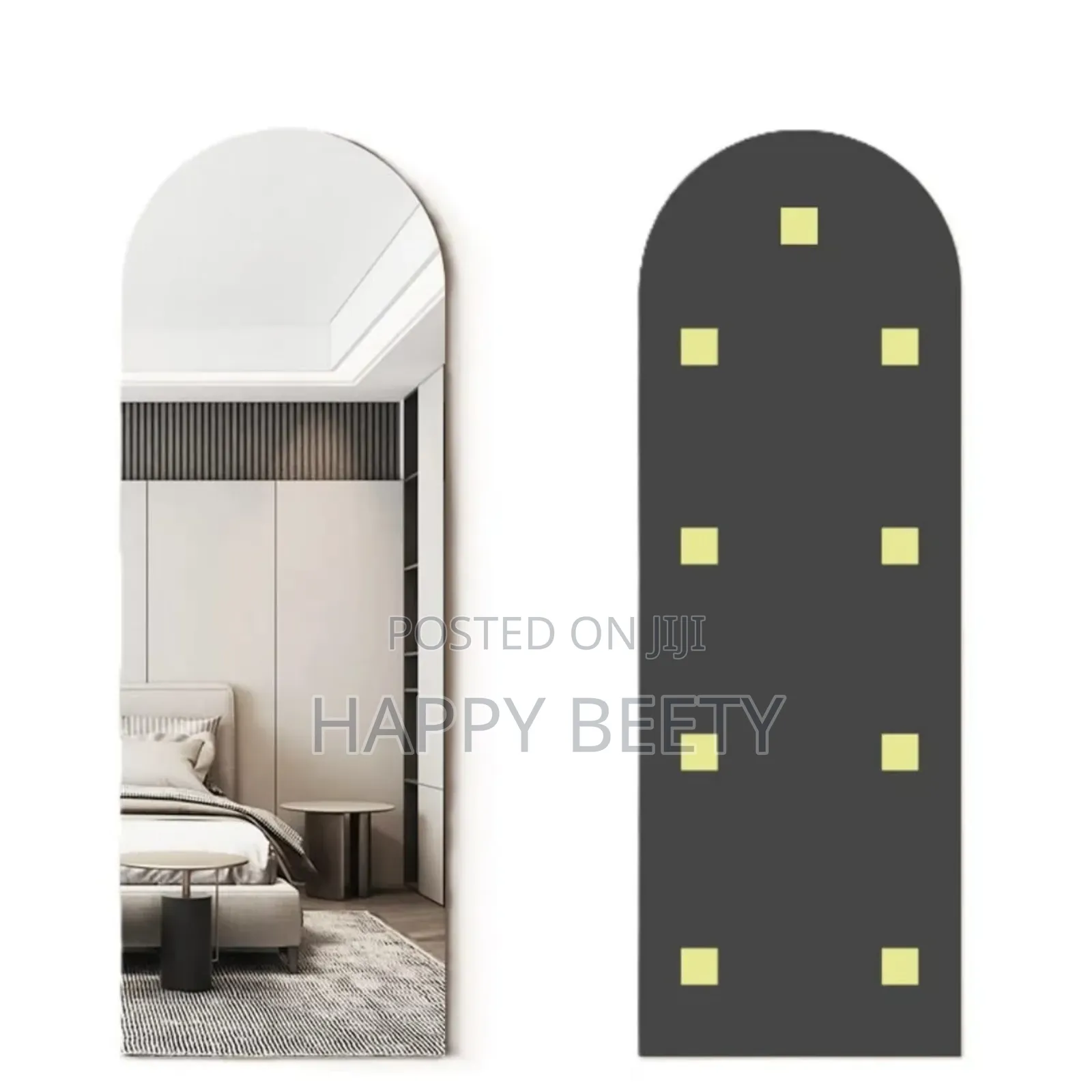 Semi Oval Aclyric Mirror