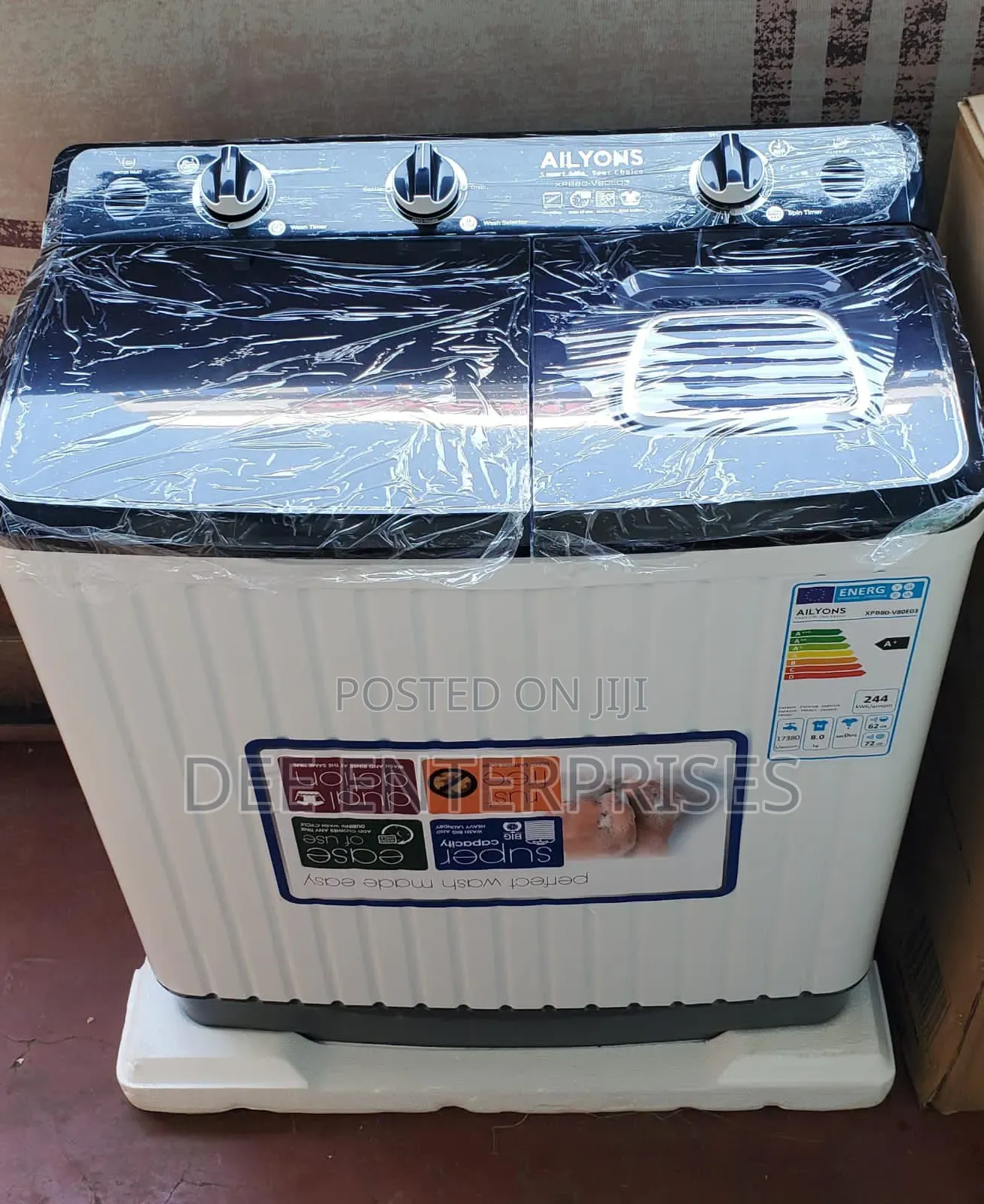 Ailyons Washing Machine 8 Kg Twin Tub